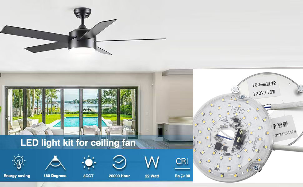 Dia100mm Round Pcb Board 12w 15w AC 110V 120V 230V 3.93'' Retrofit Light Kit For Ceiling Flush Light Ceiling Fan Light Replacement Panel PCB 15W 90