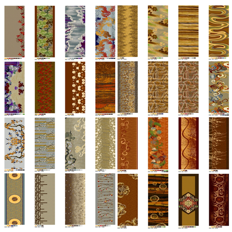 Plain Commercial Grade Tile Flooring 80% Wool 20% Nylon Natural Designs