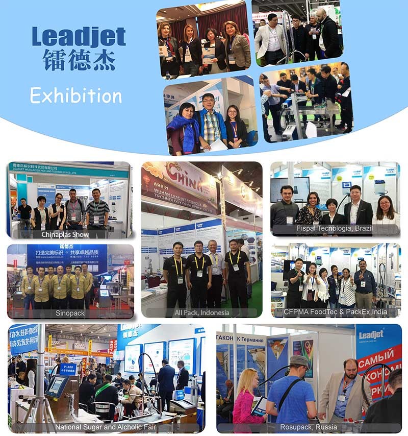 V150P 4 Lines Batch Coding Machines Leadjet 20mm Font Height With 8 Inch Touch Screen