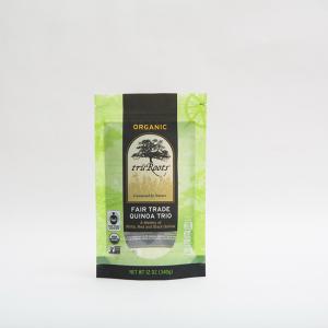 Quality 12oz Quinoa Trio Food Packaging Bags 112micron Zip Pouch Bags For Food wholesale