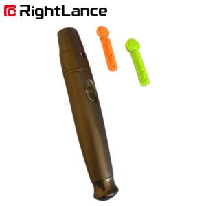 Quality ABS Adjustable Black Blood Lancet Pen Pain Free Lancing Device For Glucose Test wholesale