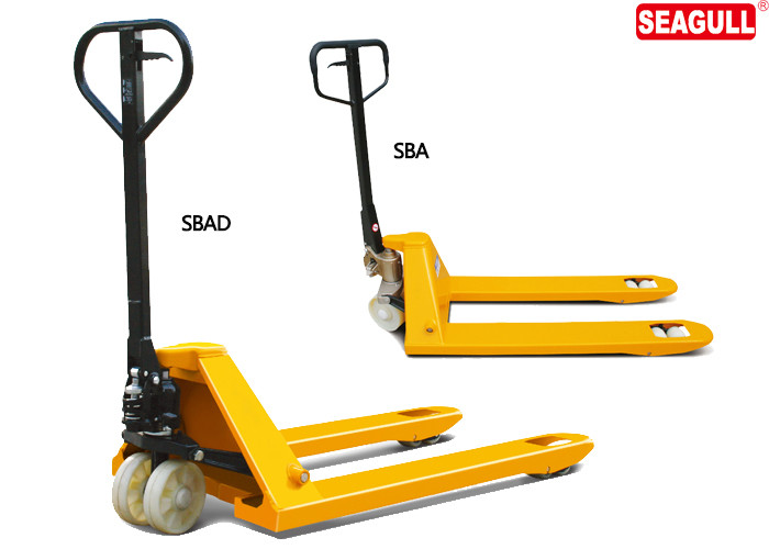Strength Alloy Steel Hand Pallet Truck Hydraulic Type For Warehouse Use