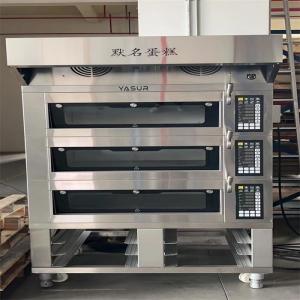 Quality 11kw Small Bakery Deck Oven European 6 Tray 3 Deck Pizza Oven 40X60cm wholesale