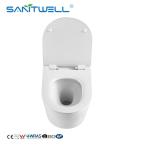 Wholesale Luxury SWA325 Procelian WC Washdown Rimless Wall Hung Toilets P trap