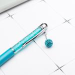Cute Crystal Pen Diamond Ballpoint Pens Stationery Ballpen 2 In 1 Crystal Stylus