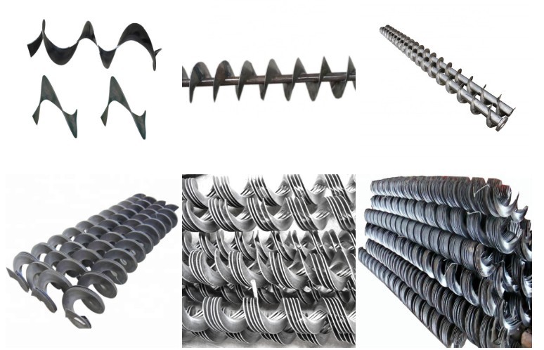 Screw Auger Conveyor Shaftless Spiral Blade For Environmental Machine