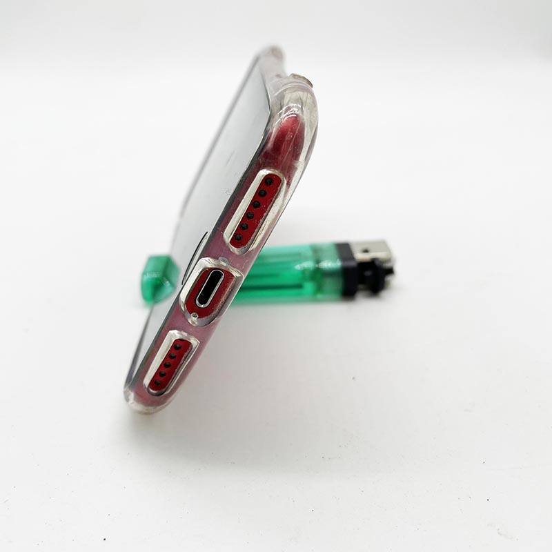 Dy-60 Cheap Price High Quality Bulk Flint Wheel Lighter with Mobile Phone Holder