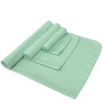 Green Embroidered Fitness Golf Sports Sweat Towel Microfibre Swimming Towel