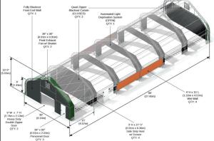Quality Light Deprivation Greenhouse 10m*100m For Hydroponic Hemp Growing wholesale