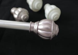 Quality Plastic Pumpkin Shaped 28mm Curtain Pole Finials wholesale
