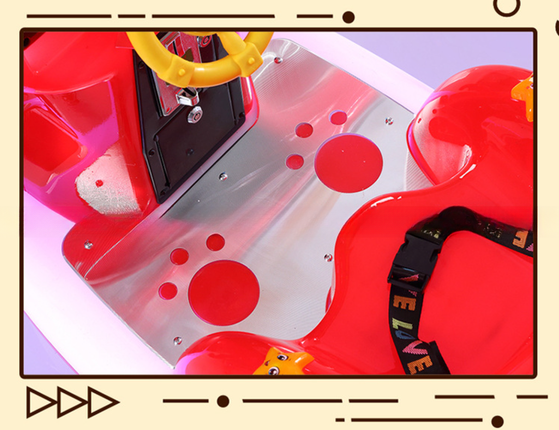 Plastic happy fun kids kiddie ride with swing function game machine for children
