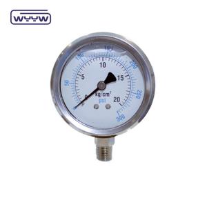 Quality 63mm Oil filled 304stainless steel Seismic pressure gauge manometer wholesale
