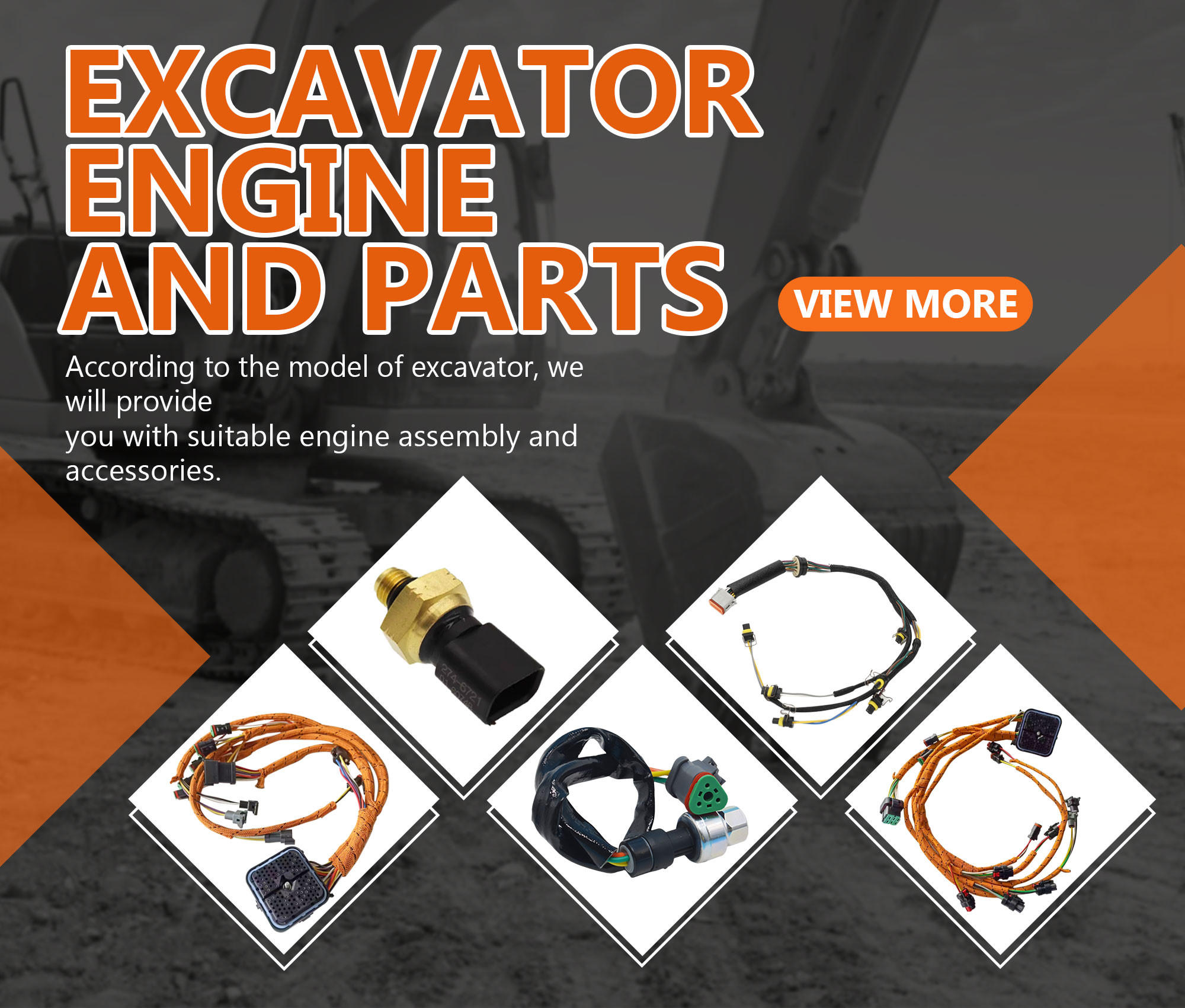 CAT C9 Engine Fuel Injector Wire Harness 419-0841 4190841 Injector Wiring Harness For Excavator E330C E336D