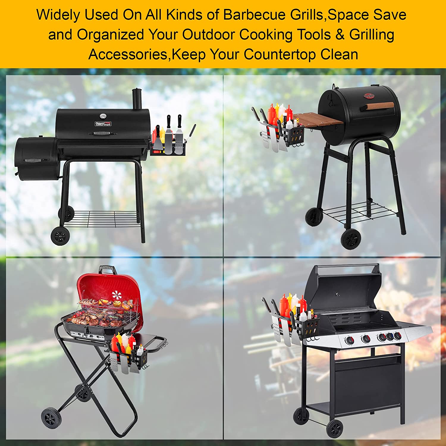 Blackstone 28" 36" Grill Griddle Caddy with Magnetic Blackstone 17" 22" 28" Griddle Side Shelf