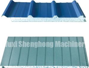 China Continuous EPS Sandwich Panel Production Line 0.286 - 0.6mm Thickness on sale