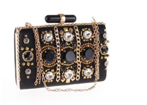 Quality Bling Party Evening Clutch Bags Vintage Steampunk Handmade Embroider Beaded Evening Clutches wholesale