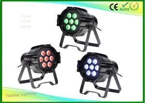 Quality Slim Par64 7 x 15w Led Par Light Rgbwa Uv 6in1 Indoor Cast Aluminum House Led Par Can Light For Wedding Décor wholesale