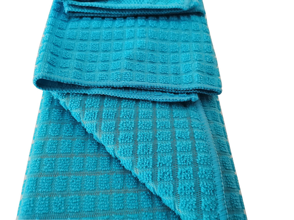 3PK Assorted Blue Microfiber Dish Drying Mat 100%polyester