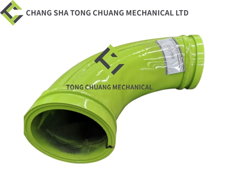 Sany And Zoomlion Concrete Pump Truck Parts End Specific Bend Pipe 125 * R275-90 End