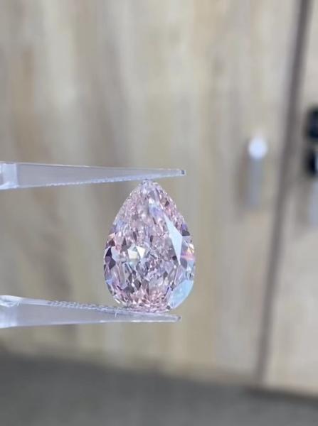 4CT Pear Cut Lab Grown Pink Diamonds for Jewelry Decorations Necklaces Rings