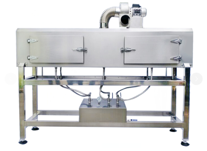 Newest factory produce steam bottle tunnel/semi automatic labeling machine