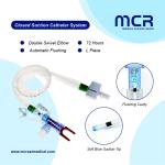Closed Suction Catheter L-Type Automatic Flushing 10fr 72h Double Swivel Elbow