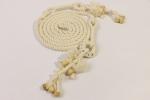 Traditional Bohemian Bead Sea Shell Cotton Rope Belt For Waistband Or Curtain