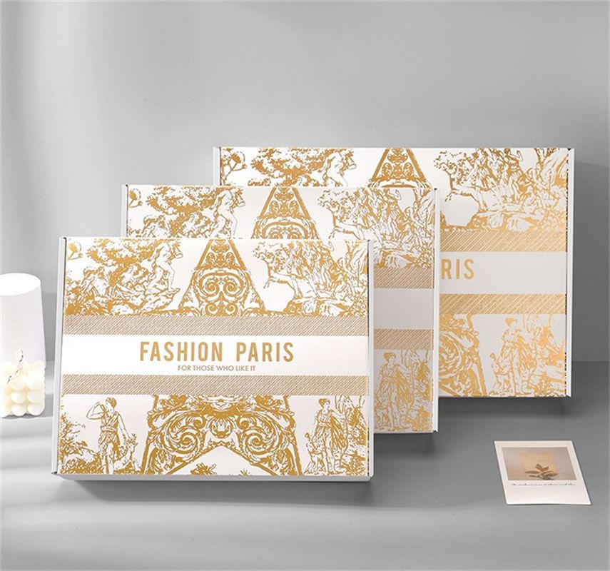 Custom Pink Clothes Jewelry Cosmetic Makeup Food Electronic Folding Mailer Corrugated Carton Woman Gift Box Storage Shipping Moving Packaging Packing Boxes