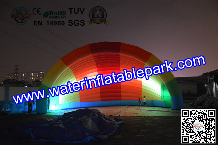Popular Inflatable Shell Tent With LED , Oudoor Inflatable Igloo Tent