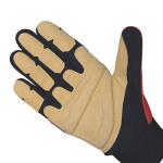 Vehicle Extrication Oil Gas / Rope Rescue Gloves Synthetic Leather Material