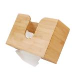 Smooth Surfaces Bamboo Paper Towel Holder Wall Mounted