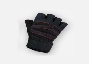 Quality Half Finger Wrist Support Gloves , Gym Weight Lifting Gloves For Men wholesale