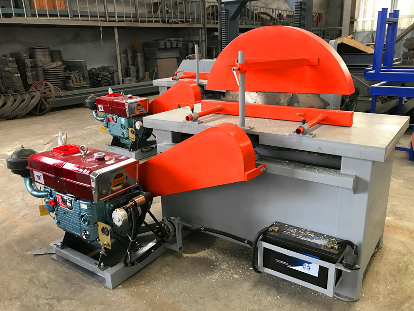 MJ105 Circular Saw,Diesel Circular Sawmill with working table, Circular Log Saw