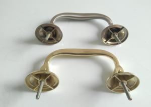 Quality Bronze Color H044 Zamak Coffin Handles Metal Coffin Handles Size 1×9 Cm French Design wholesale