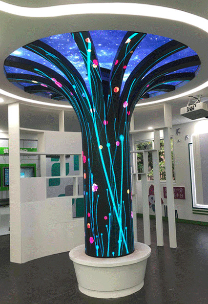 P1.86mm Ultra Flexible LED Display Modules High Adaptability Lightweight Design for Innovative Advertising and Architectural Applications
