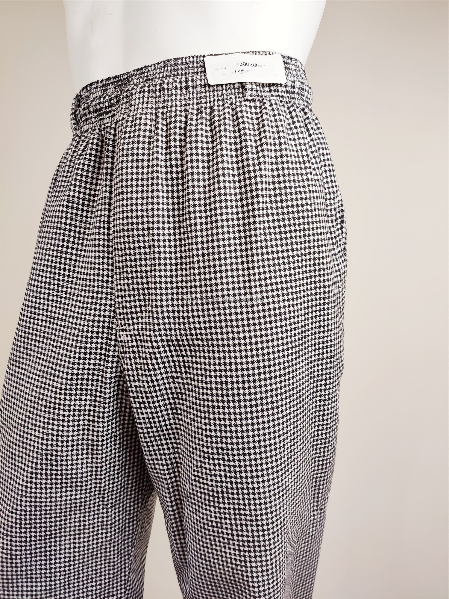 Customized Chef Work Pants Plain And Yarn Dyed Twill Checks Chef Pants