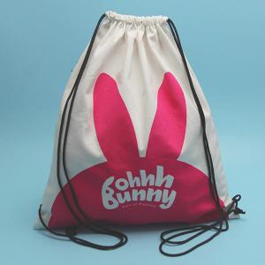 Quality Ladies Travel 35x45cm Canvas Shoe Storage Drawstring Bag wholesale