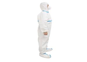 Quality FDA CE Sterile Disposable Chemical Suit , Waterproof Disposable Coveralls wholesale