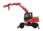 Heavy Equipment Excavator , 0.4 M3 Bucket Capacity 8 Tonne Wheeled Excavators