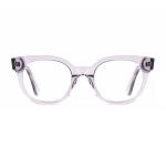 Clear Color Round Acetate Glasses Frame Unisex Fashion 49-21-145 Mm
