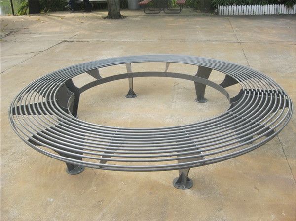 Cast Iron Metal Tree Surround Bench With Polyester Powder Coating