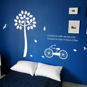 Quality Large Wall Flower Tree Stickers HB-124 / Decal Wall Stickers wholesale