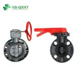 UPVC Butterfly Valve for Water Media ISO9001 Plastic Ball Valve PVC Foot Valve