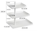 Rustproof Iron Stamping Three Layer Fruit Tray Metal Houseware Luxury