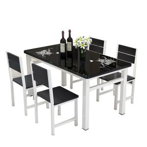 Quality Modern Tempered Glass Top Dining Room Table High Temperature Resistant wholesale