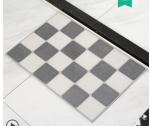 Non Slip Diatomite Bath Mat Fast Drying Plaid Bath Mat