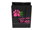 Black Retail Shop Bags For Shopping / Packing PP Rope Handle OEM Service