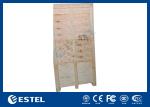 20U Capacity Outdoor Telecom Enclosure Galvanized Steel Single Wall With Heat