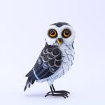 Lifelike Metal Yard Ornaments Customized Metal Owl Yard Art Creative