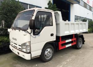 China Used 3t Tipper Truck ISUZU 4*2 Small Dumper Euro 4 Multi Leaf Springs 5 Speed Gear on sale